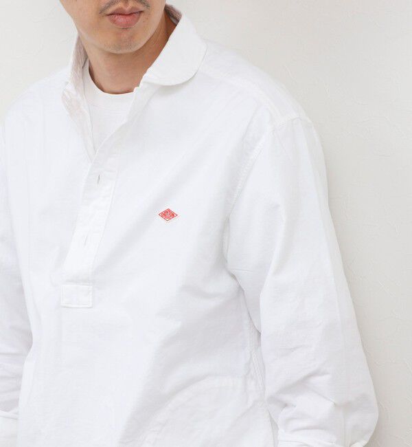 NOLLEY'S goodman「【DANTON/ダントン】ROUND COLLAR P/O SHIRT（DT-B0282 SOX）」|シャツ・ブラウス|ホワイト