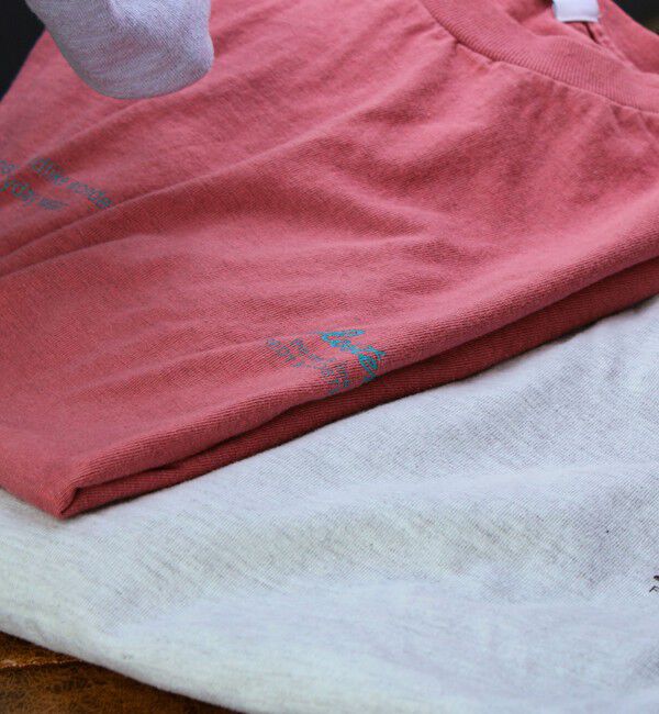 GLOSTER「【SCREEN STARS/スクリーンスターズ】杢ボディ染め 配色ロゴ クルーネックカラーＴシャツ」|Tシャツ・カットソー|
