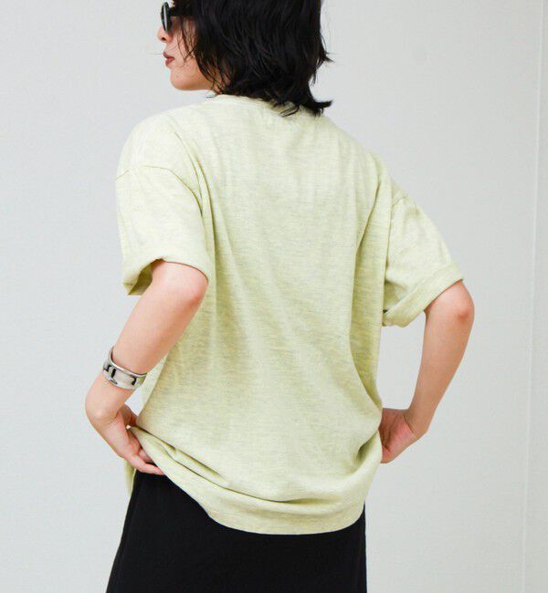 GLOSTER「【SCREEN STARS/スクリーンスターズ】杢ボディ染め 配色ロゴ クルーネックカラーＴシャツ」|Tシャツ・カットソー|