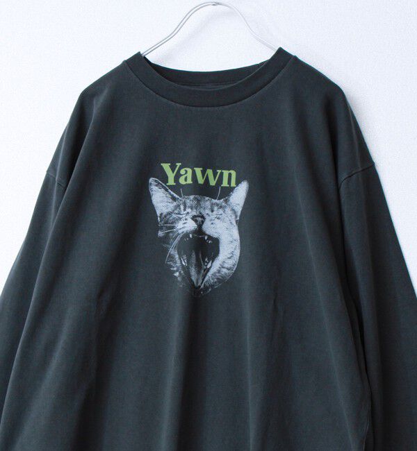 GLOSTER「【WEB限定】【人気シリーズ】【DOG&CAT】犬猫ピグメントロンT」|Tシャツ・カットソー|