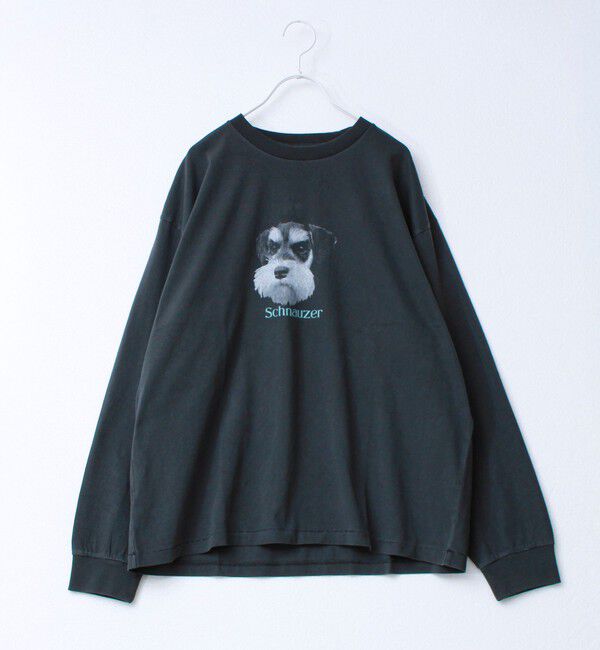 GLOSTER「【WEB限定】【人気シリーズ】【DOG&CAT】犬猫ピグメントロンT」|Tシャツ・カットソー|ブラック系その他3