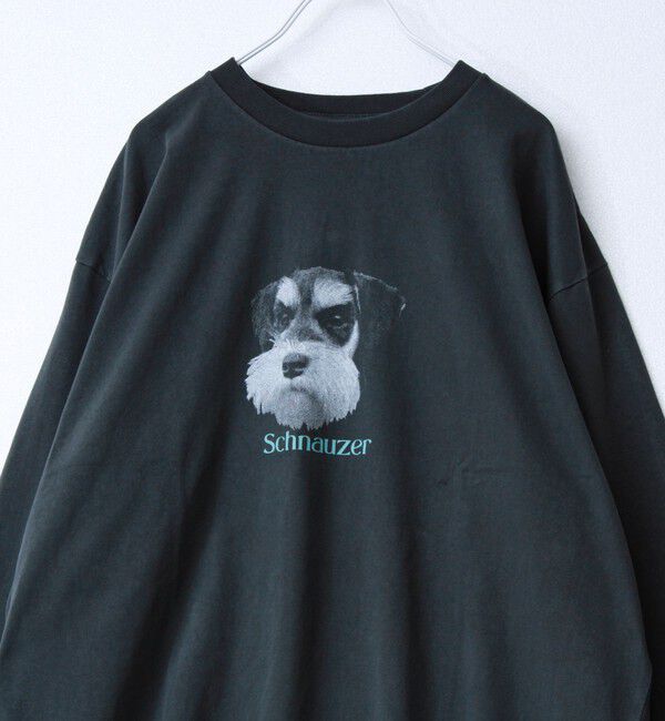 GLOSTER「【WEB限定】【人気シリーズ】【DOG&CAT】犬猫ピグメントロンT」|Tシャツ・カットソー|