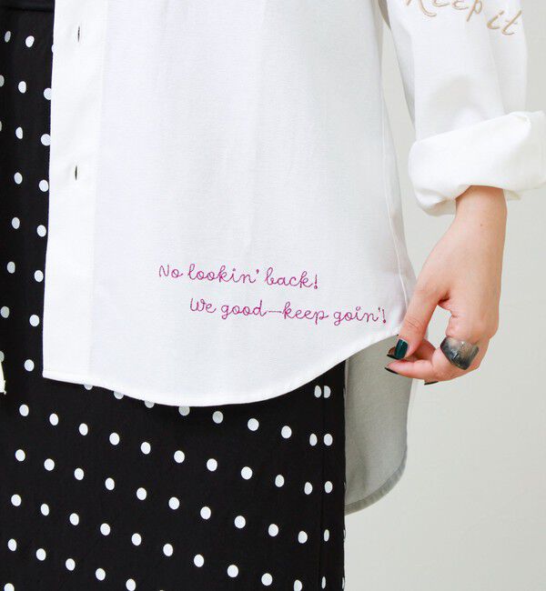 GLOSTER「【大好評企画】Message メッセージ刺繍 フードオックスシャツ パート3」|シャツ・ブラウス|