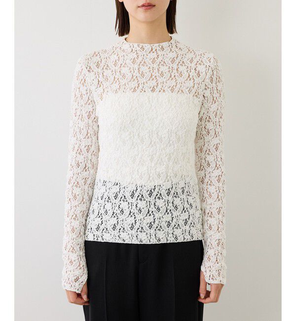 ROPE「【J'aDoRe・一部店舗限定サイズ】カムイレースハイネックカットソー/イージーケア」|Tシャツ・カットソー|