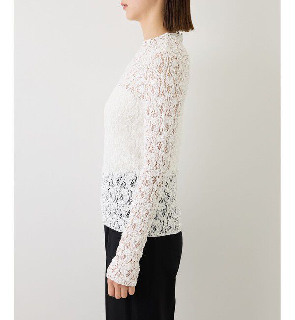 ROPE「【J'aDoRe・一部店舗限定サイズ】カムイレースハイネックカットソー/イージーケア」|Tシャツ・カットソー|