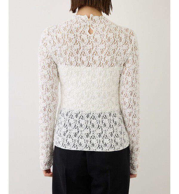 ROPE「【J'aDoRe・一部店舗限定サイズ】カムイレースハイネックカットソー/イージーケア」|Tシャツ・カットソー|