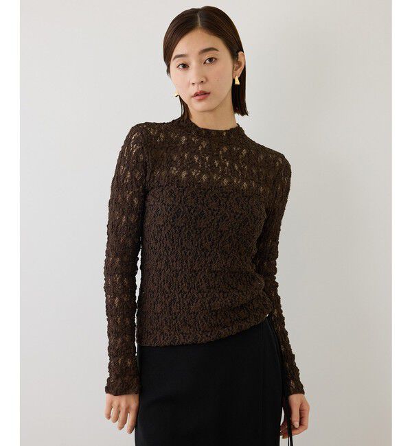 ROPE「【J'aDoRe・一部店舗限定サイズ】カムイレースハイネックカットソー/イージーケア」|Tシャツ・カットソー|