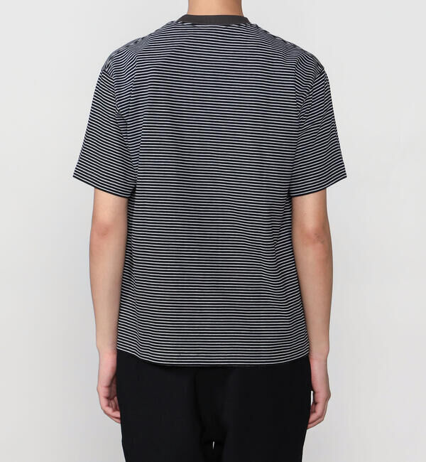 DANTON「DANTON | マルチボーダー ポケットクルーネックTシャツ MEN」|Tシャツ・カットソー|