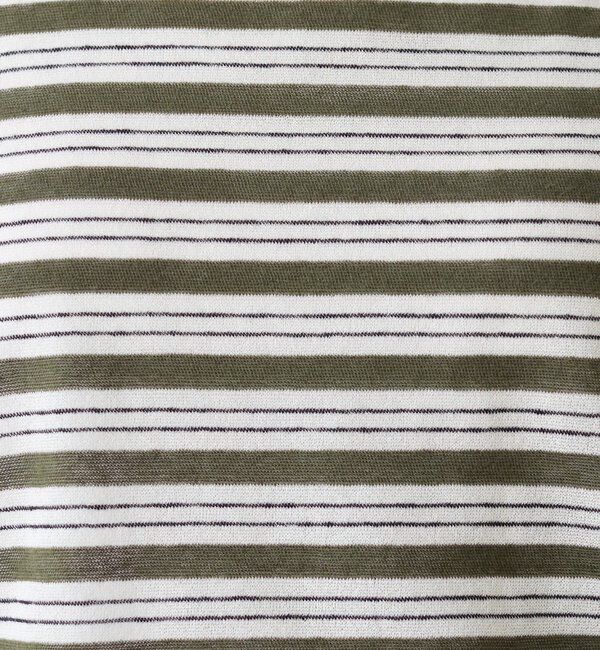  「ボートネックボーダーカットソー」|Tシャツ・カットソー|