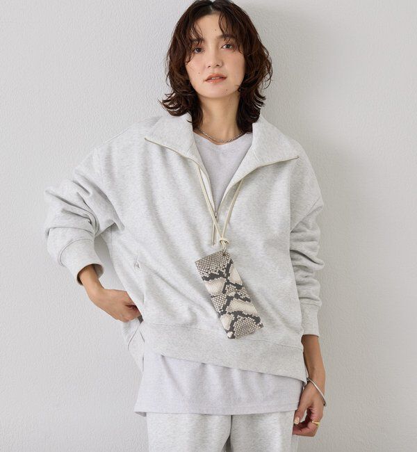  「【A・MONN】ZIP SWEAT プルオーバー【セットアップ可】」|Tシャツ・カットソー|