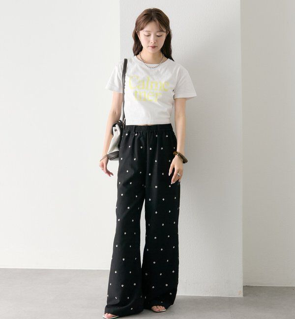  「【4色展開/短丈で使いやすい◎】カラーロゴチビTシャツ」|Tシャツ・カットソー|