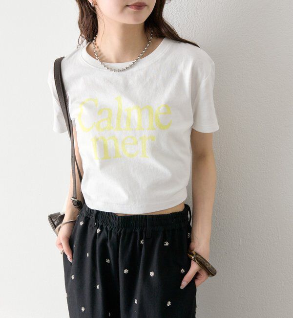  「【4色展開/短丈で使いやすい◎】カラーロゴチビTシャツ」|Tシャツ・カットソー|