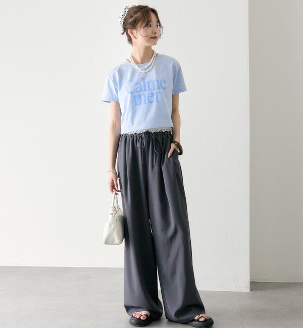  「【4色展開/短丈で使いやすい◎】カラーロゴチビTシャツ」|Tシャツ・カットソー|
