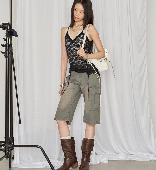  「【26AW LOOK掲載品番】レースガーターキャミ」|キャミソール|