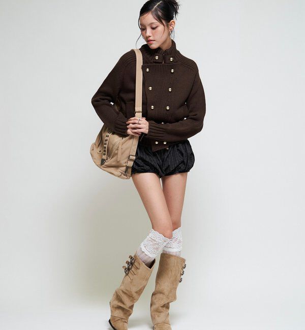  「【26AW LOOK掲載品番】ヘリテージWボタンニット」|ニット・セーター|