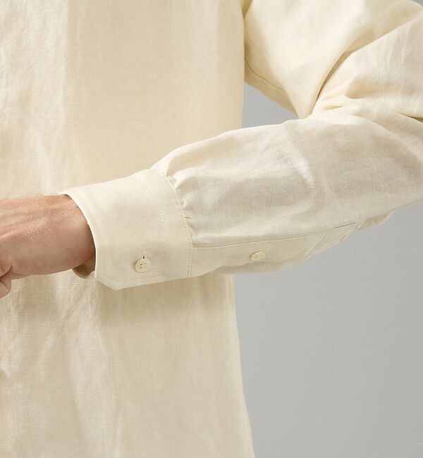 ABAHOUSE「【WASH LINEN】ソフトリネン レギュラーフィットシャツ」|シャツ・ブラウス|