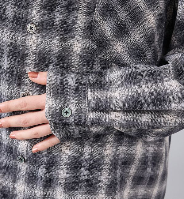 ABAHOUSE「【Revo. / レヴォ】TH-4105 オンブレチェック 長袖シャツ / ユニ」|シャツ・ブラウス|