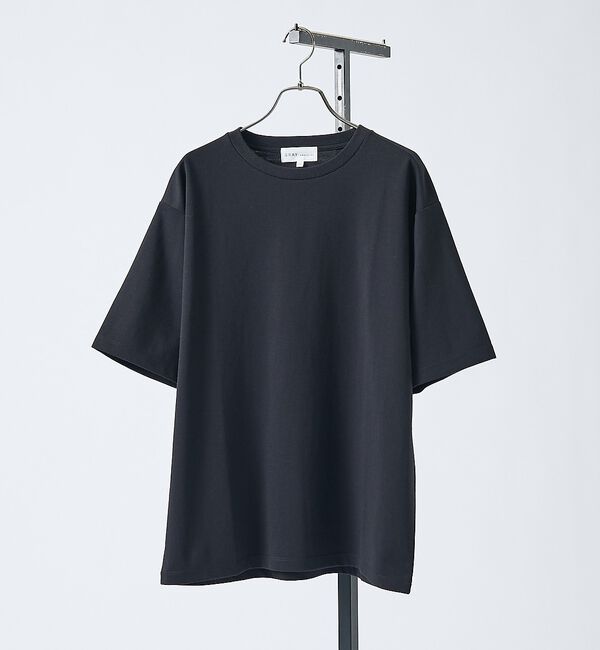 ABAHOUSE「【抗菌防臭/UVカット】シルキーポンチ 半袖Tシャツ」|Tシャツ・カットソー|ブラック
