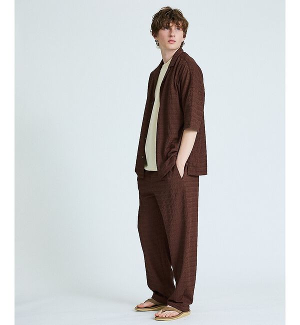 ABAHOUSE「【セットアップ対応】ジオメトリックジャカード リラックスパンツ / イージーパン」|その他|