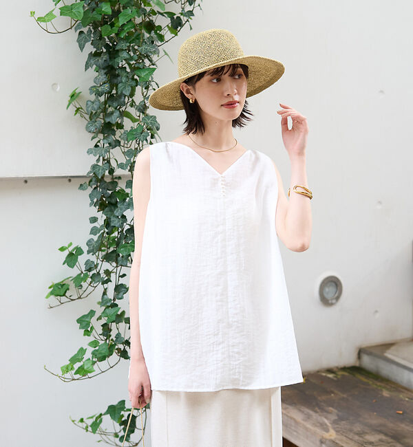 Rouge vif「前後2WAYノースリパールブラウス」|シャツ・ブラウス|
