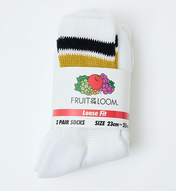 Rouge vif「【FRUIT OF THE LOOM/フルーツ・オブ・ザ・ルーム】【3足セット】」|ソックス|
