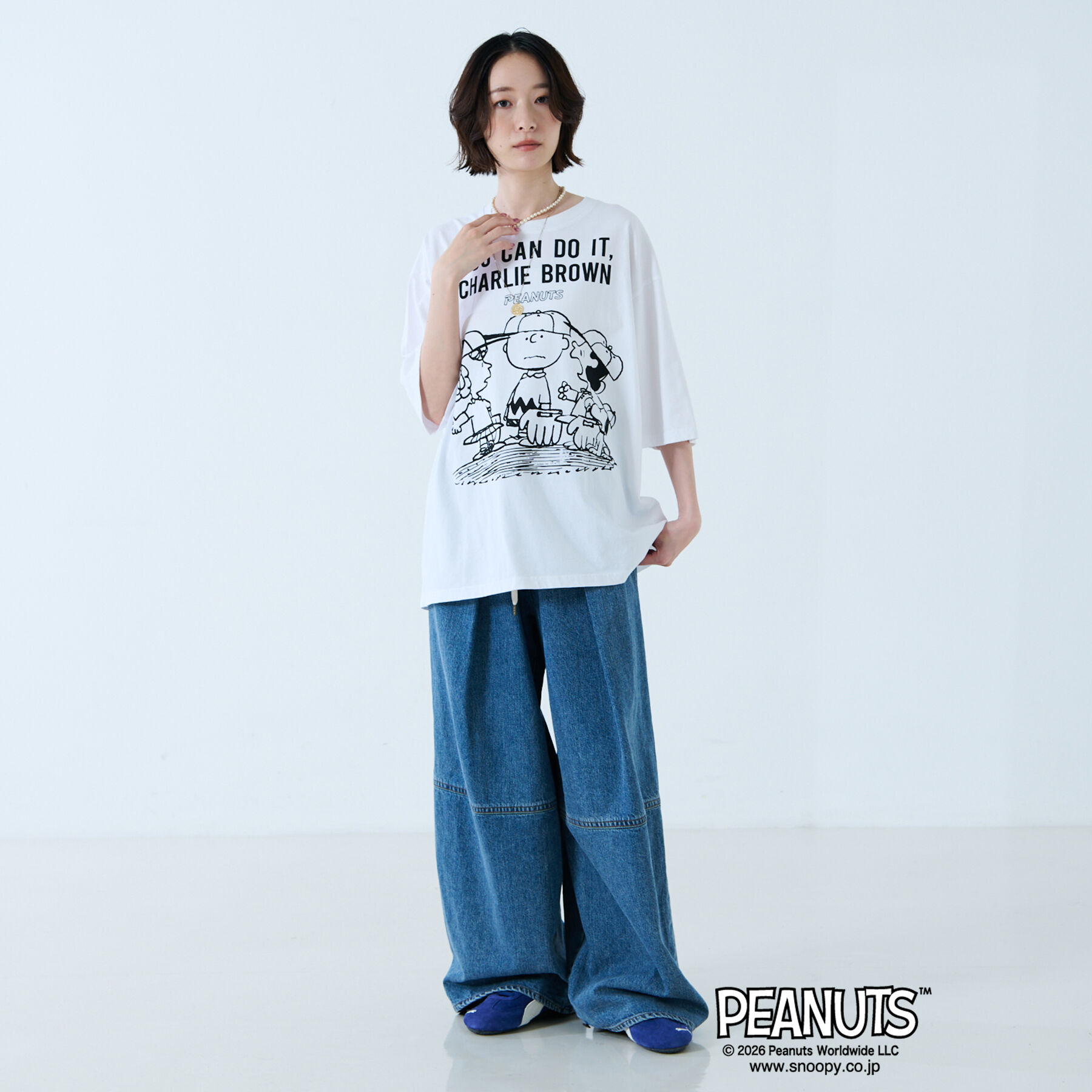 Rouge vif「【JOHNBULL/ジョンブル】PEANUTS プリントTシャツ / スヌーピー」|Tシャツ・カットソー|