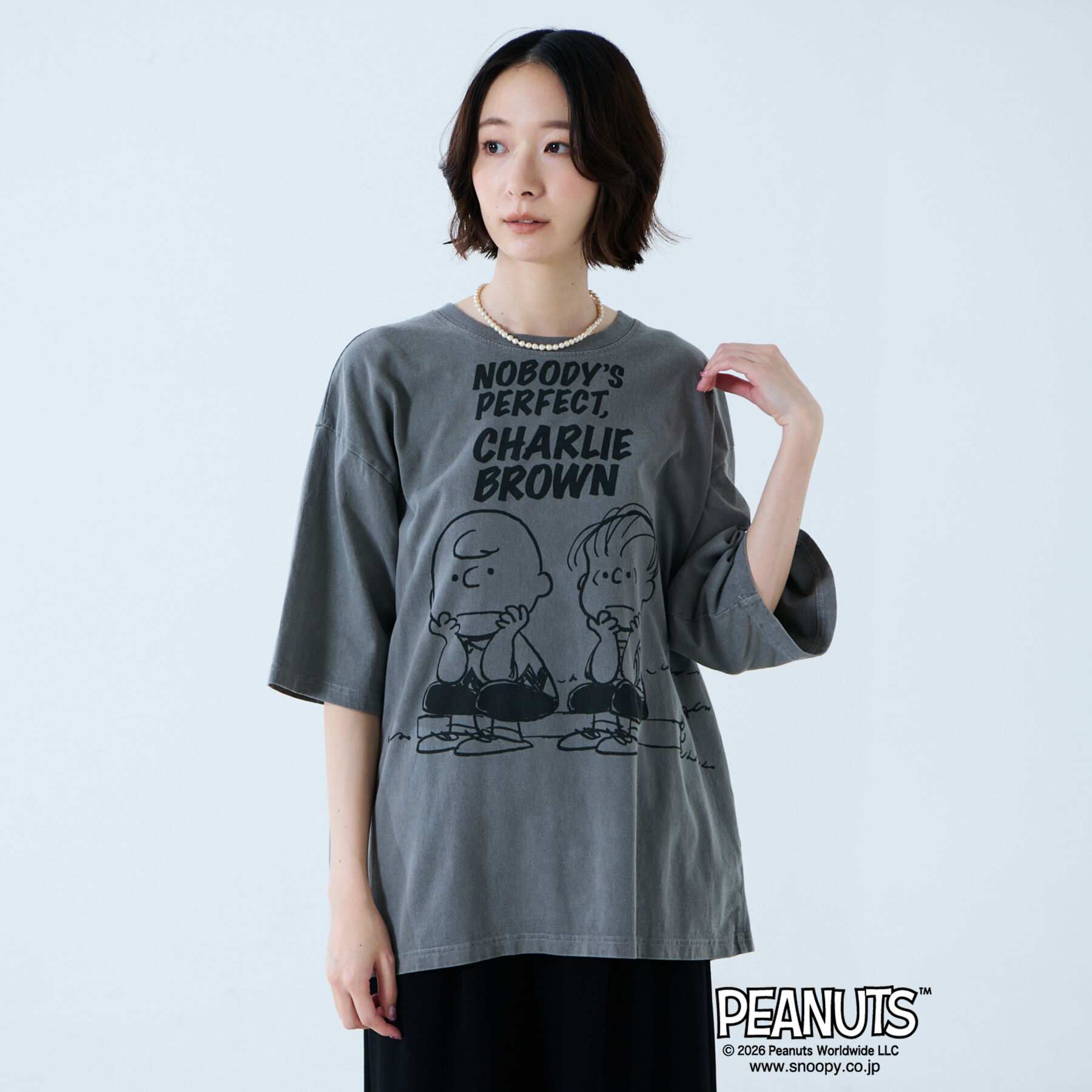 Rouge vif「【JOHNBULL/ジョンブル】PEANUTS プリントTシャツ / スヌーピー」|Tシャツ・カットソー|
