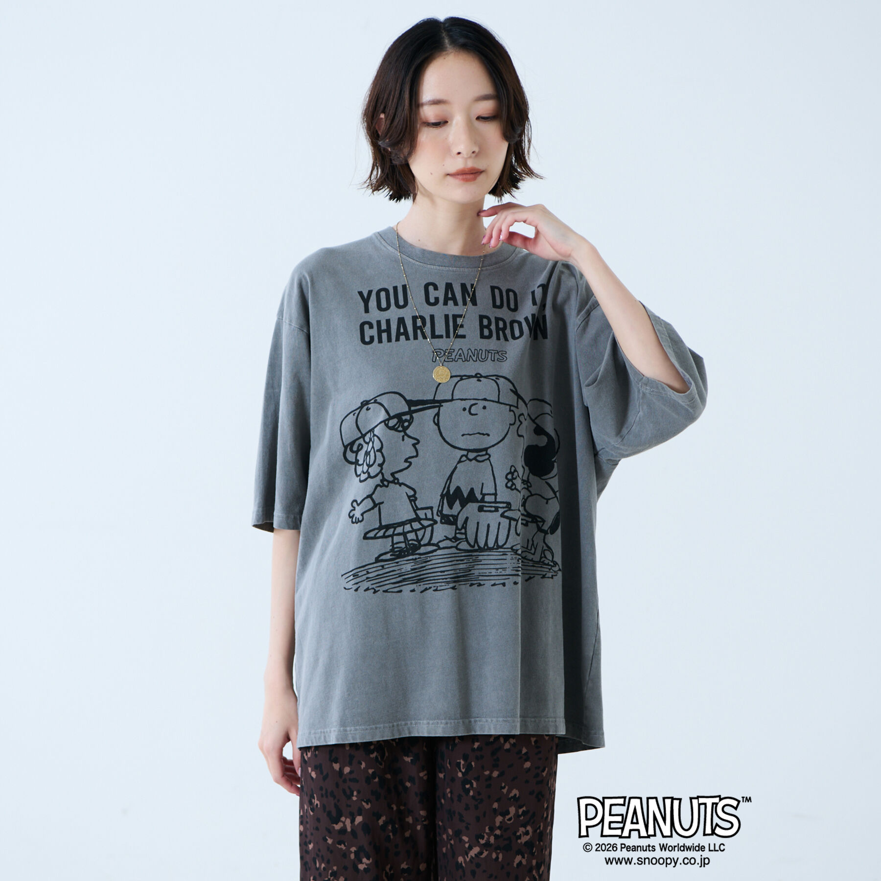 Rouge vif「【JOHNBULL/ジョンブル】PEANUTS プリントTシャツ / スヌーピー」|Tシャツ・カットソー|