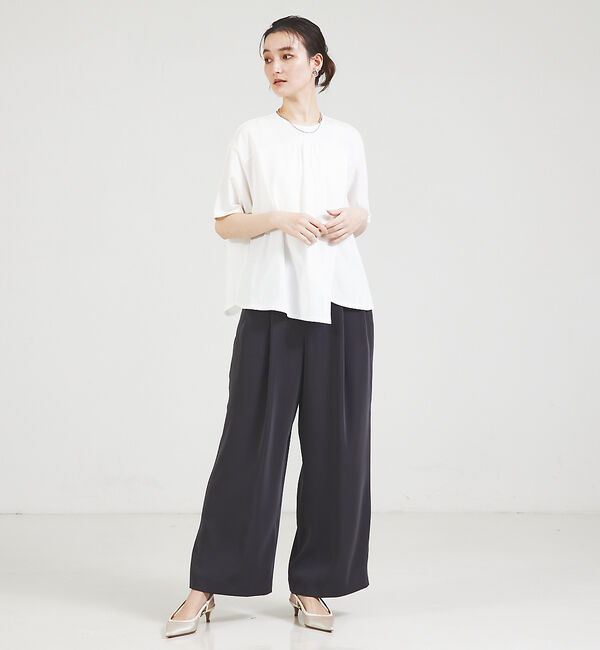 qualite「【セットアップ対応】2タックストレートパンツ」|その他|