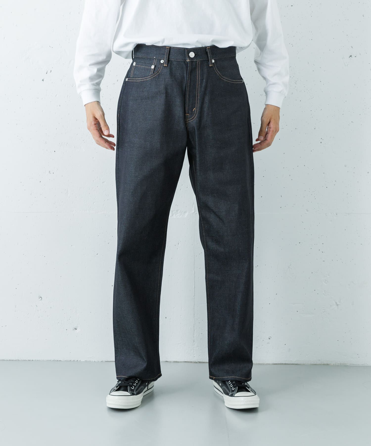 URBAN RESEARCH「SHIOTA　スーピマDENIM PANTSワイド#BOB」|デニム|