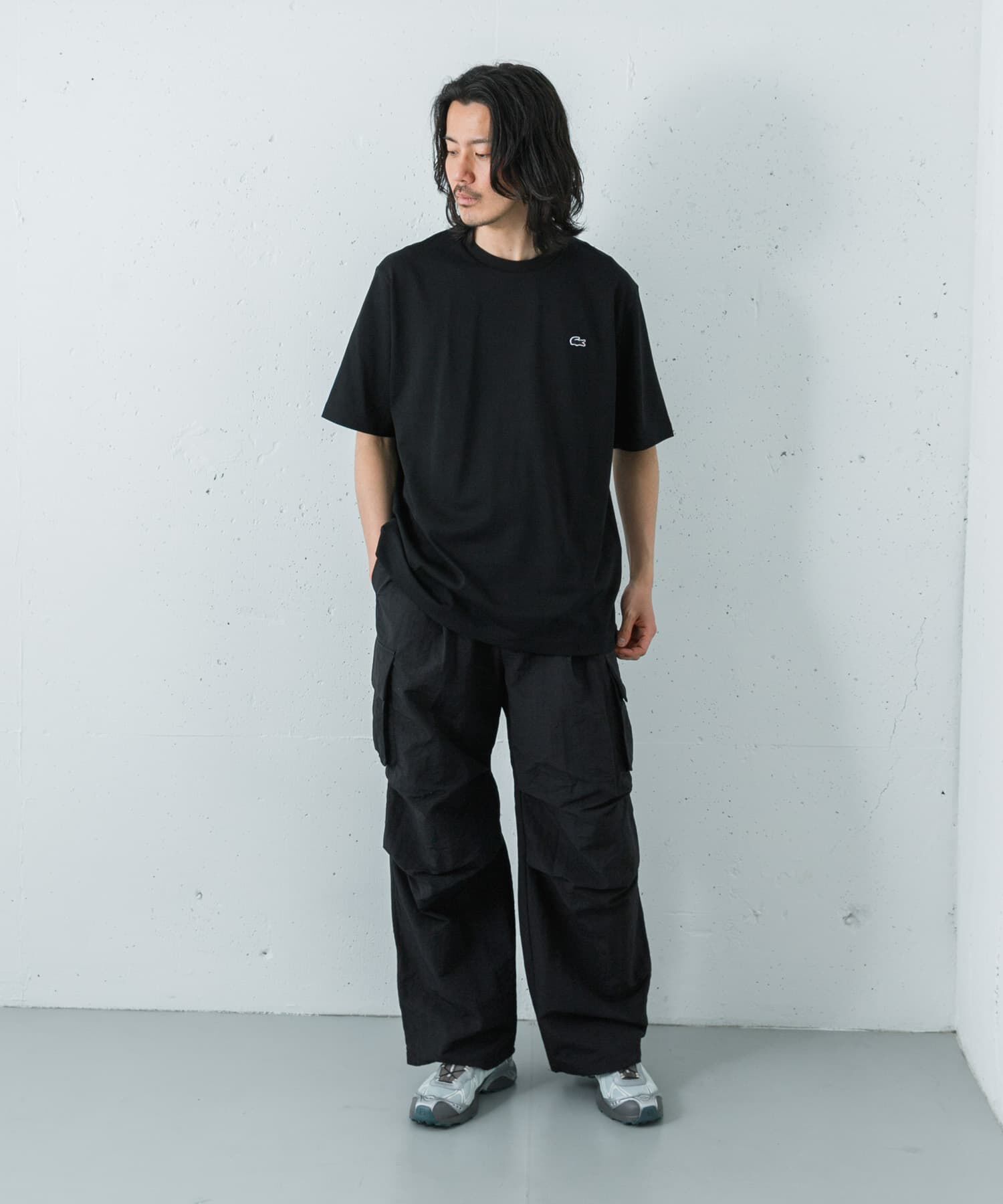 URBAN RESEARCH「LACOSTE　アウトラインクロッククルーネックTシャツ」|Tシャツ・カットソー|