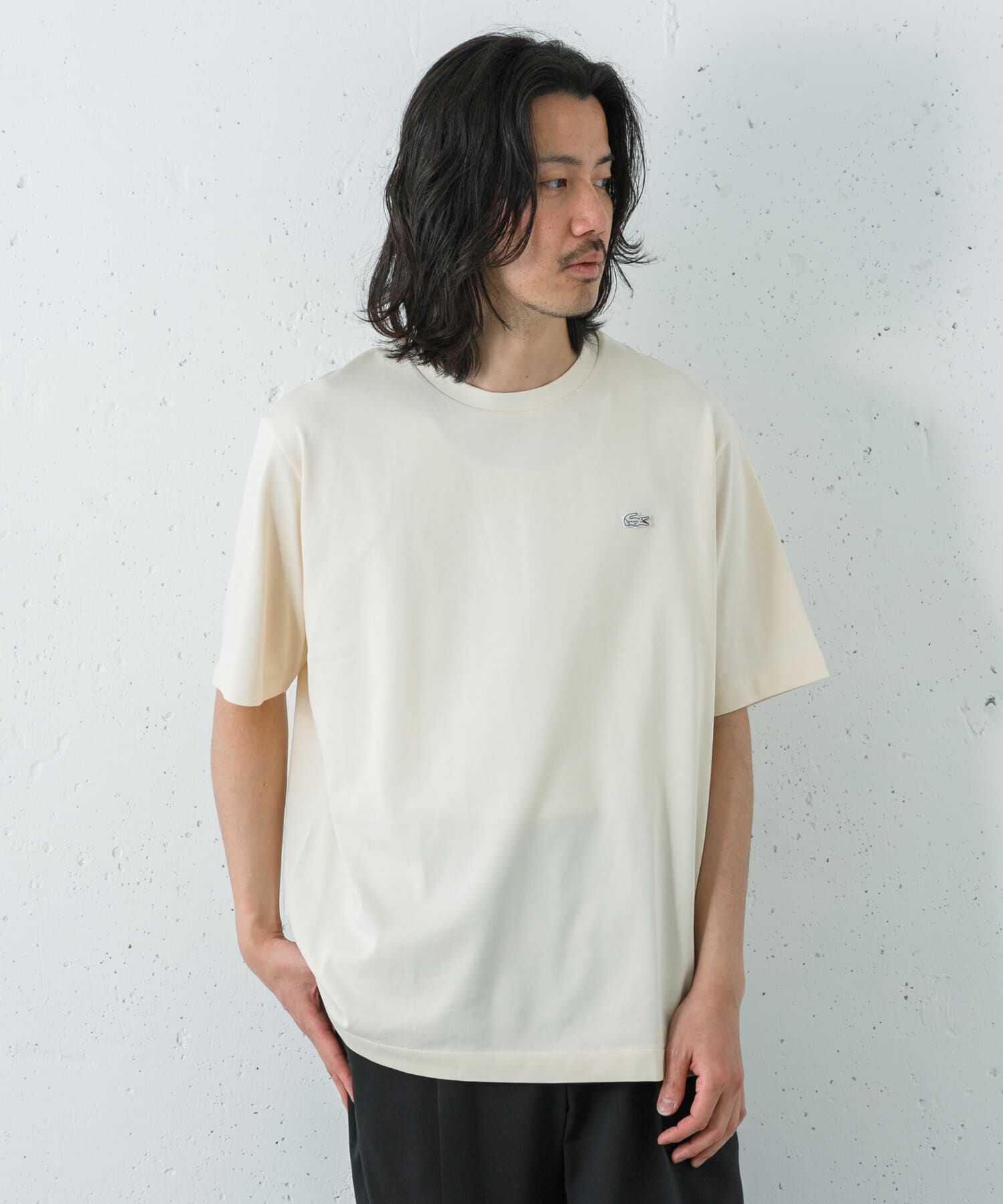 URBAN RESEARCH「LACOSTE　アウトラインクロッククルーネックTシャツ」|Tシャツ・カットソー|