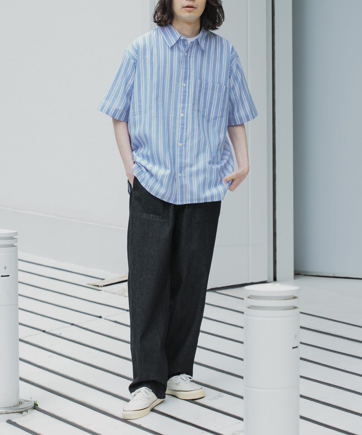 Sonny Label 「接触冷感デニムイージーパンツ」|デニム|