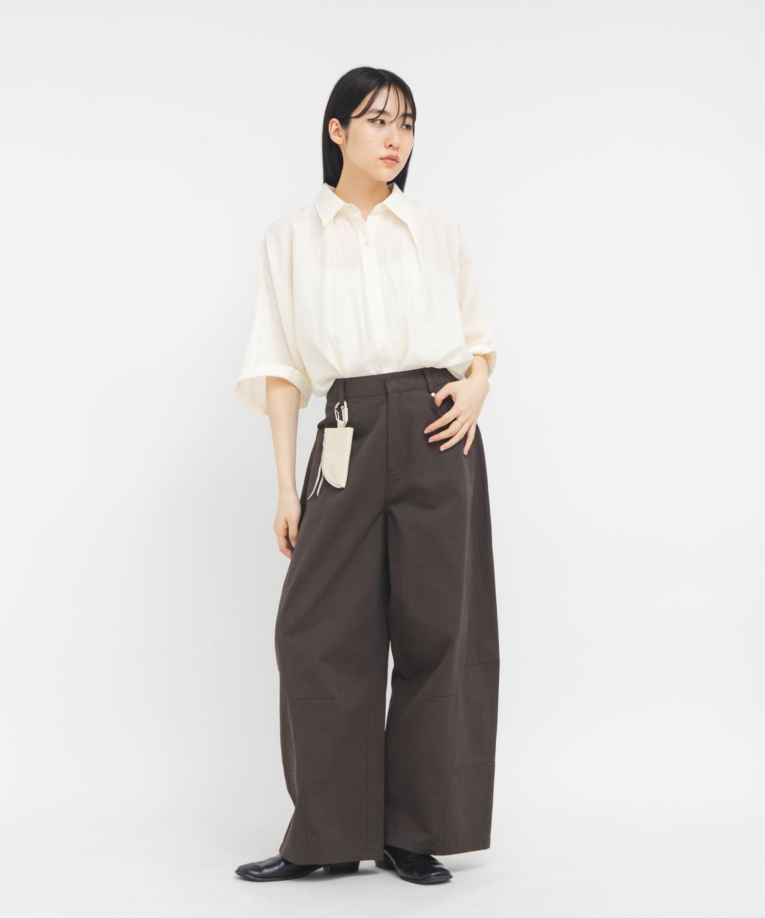  「シアーフォルムシャツ」|シャツ・ブラウス|