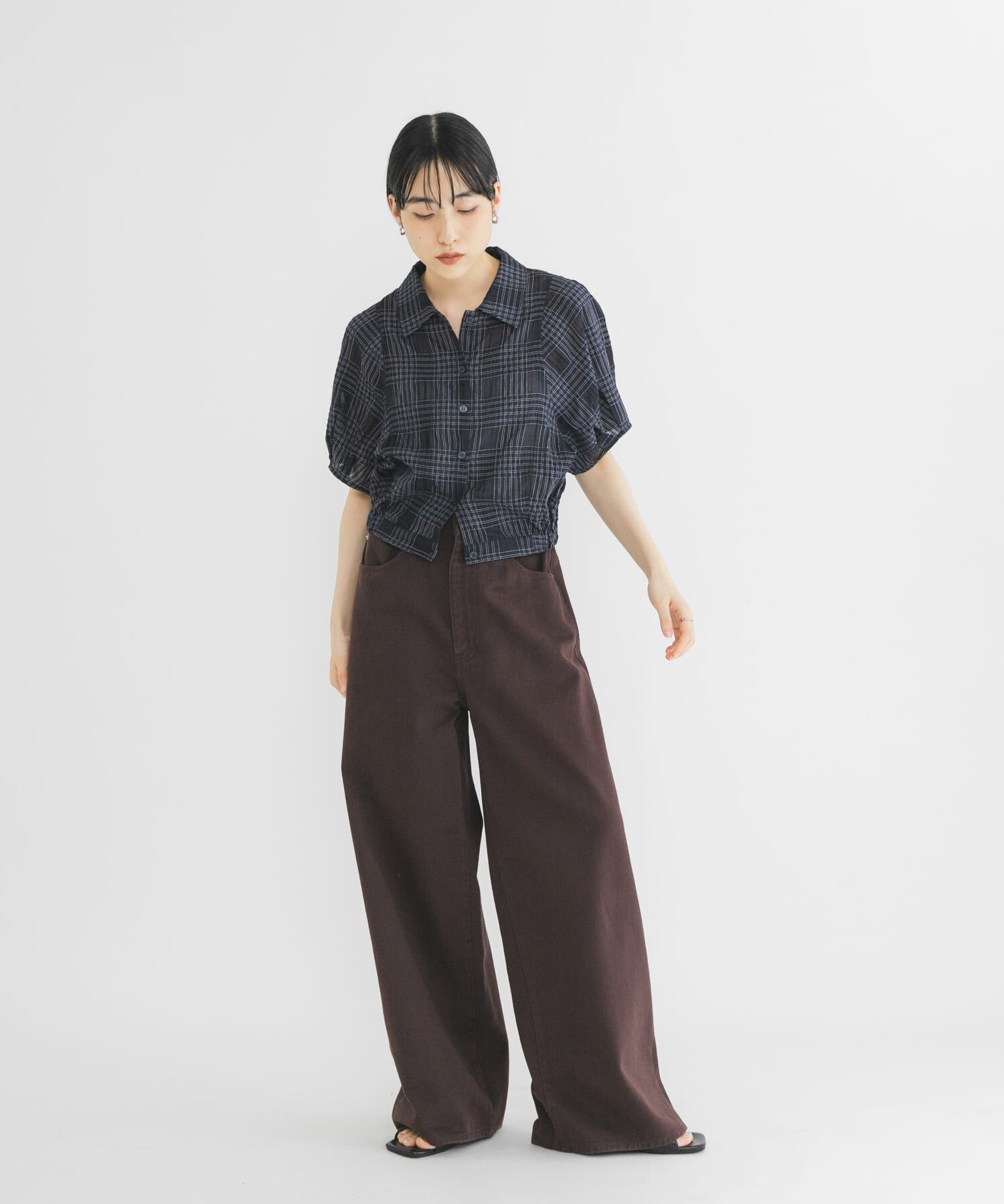  「コンパクトチェックシャツ」|シャツ・ブラウス|