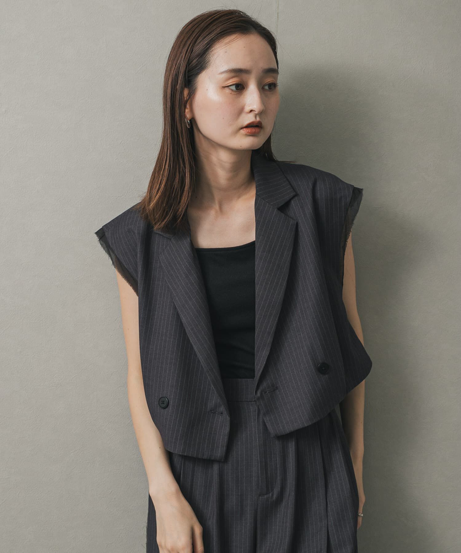 SENSE OF PLACE by URBAN RESEARCH「テーラードクロップドジレ」|ベスト・ジレ|