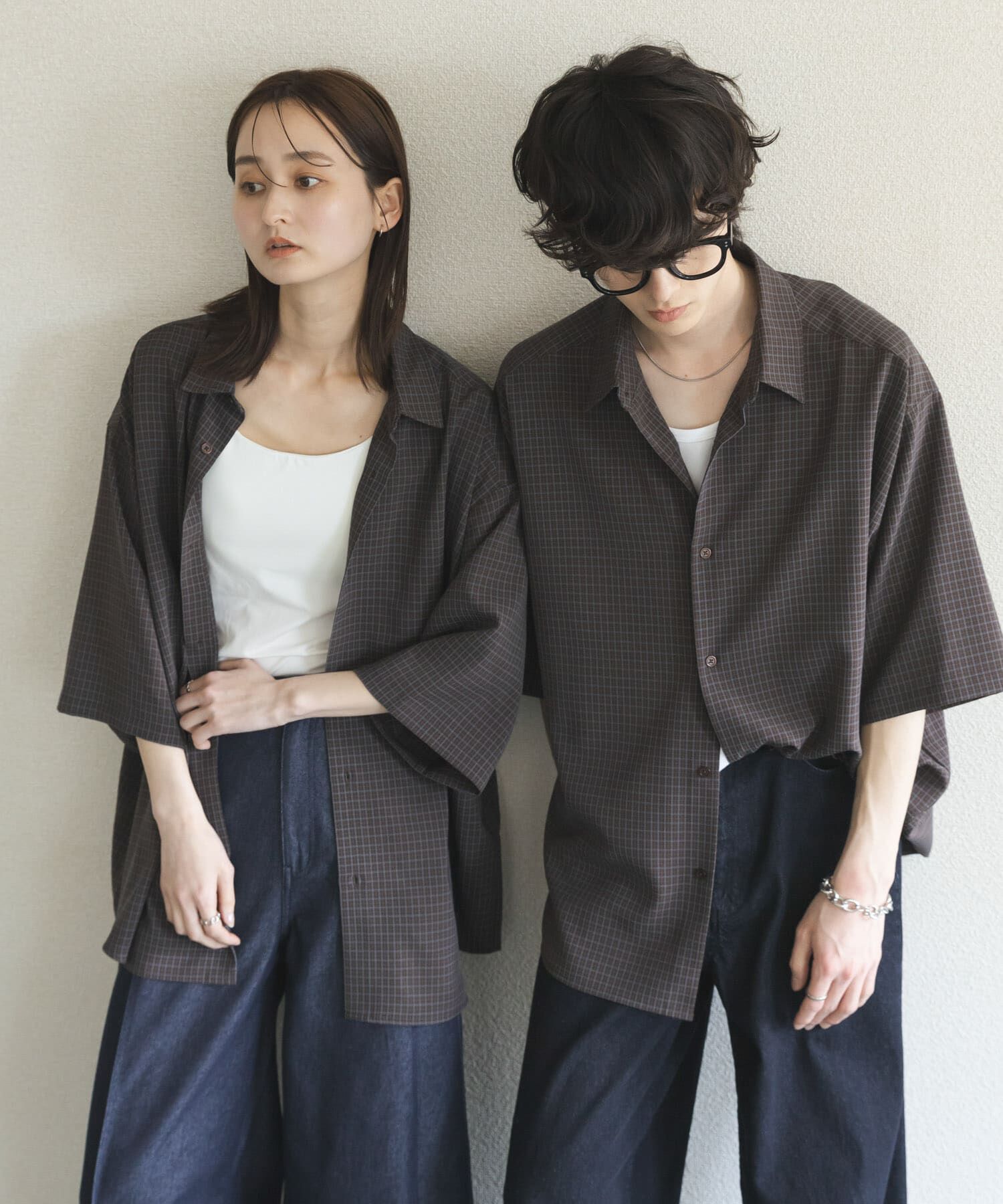 SENSE OF PLACE by URBAN RESEARCH「『ﾕﾆｾｯｸｽ』ﾏｲｸﾛﾁｪｯｸｴｸｽﾄﾗﾙｰｽﾞｼｮｰﾄｽﾘｰﾌ 」|シャツ・ブラウス|