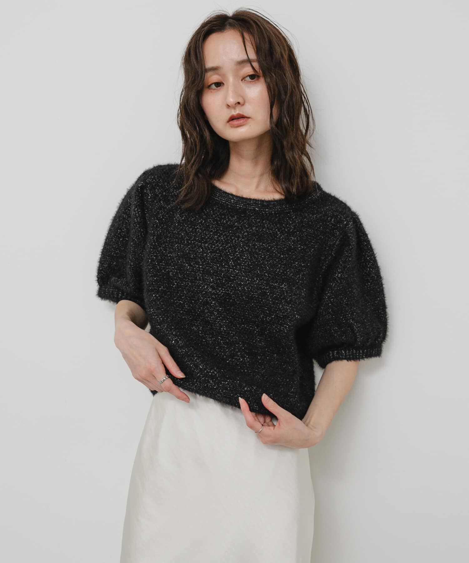 SENSE OF PLACE by URBAN RESEARCH「『洗濯可』フサフサハーフスリーブニット」|ニット・セーター|
