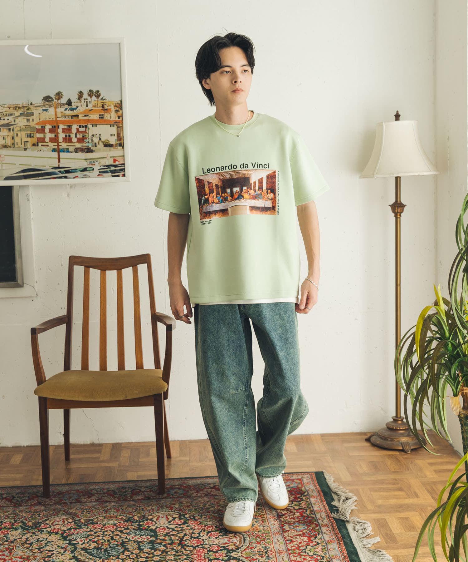 SENSE OF PLACE by URBAN RESEARCH「『別注』『イージーケア/吸水速乾/接触冷感』ART T-SHIRTS A(davinci)」|Tシャツ・カットソー|