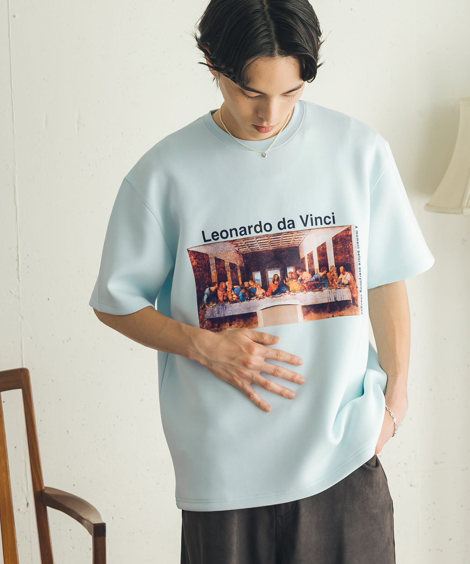 SENSE OF PLACE by URBAN RESEARCH「『別注』『イージーケア/吸水速乾/接触冷感』ART T-SHIRTS A(davinci)」|Tシャツ・カットソー|