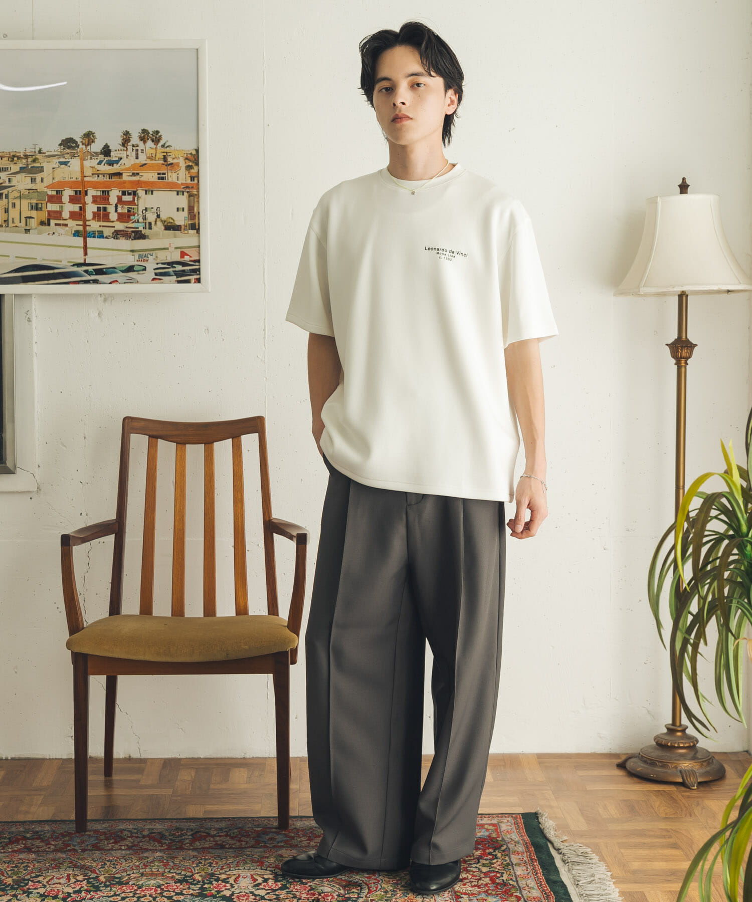 SENSE OF PLACE by URBAN RESEARCH「『別注』『イージーケア/吸水速乾/接触冷感』ART T-SHIRTS B(davinci)」|Tシャツ・カットソー|