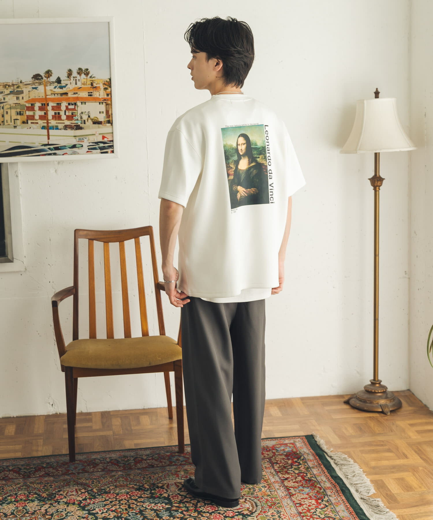 SENSE OF PLACE by URBAN RESEARCH「『別注』『イージーケア/吸水速乾/接触冷感』ART T-SHIRTS B(davinci)」|Tシャツ・カットソー|