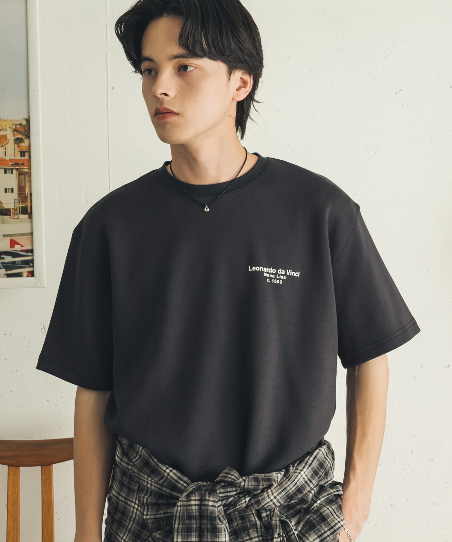 SENSE OF PLACE by URBAN RESEARCH「『別注』『イージーケア/吸水速乾/接触冷感』ART T-SHIRTS B(davinci)」|Tシャツ・カットソー|