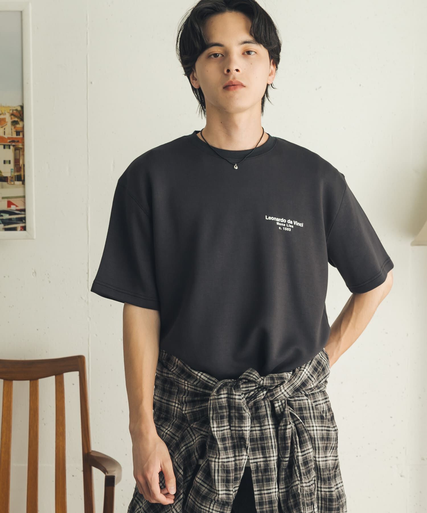 SENSE OF PLACE by URBAN RESEARCH「『別注』『イージーケア/吸水速乾/接触冷感』ART T-SHIRTS B(davinci)」|Tシャツ・カットソー|