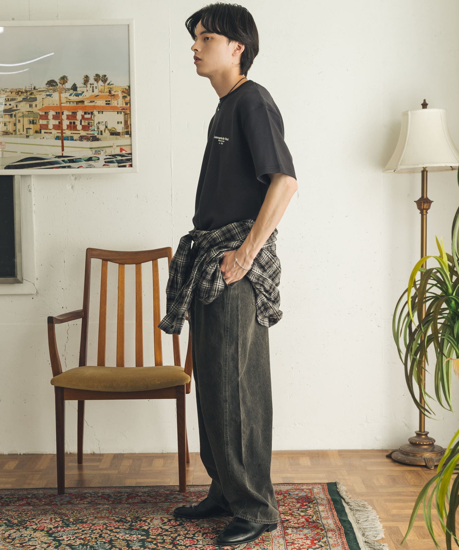 SENSE OF PLACE by URBAN RESEARCH「『別注』『イージーケア/吸水速乾/接触冷感』ART T-SHIRTS B(davinci)」|Tシャツ・カットソー|