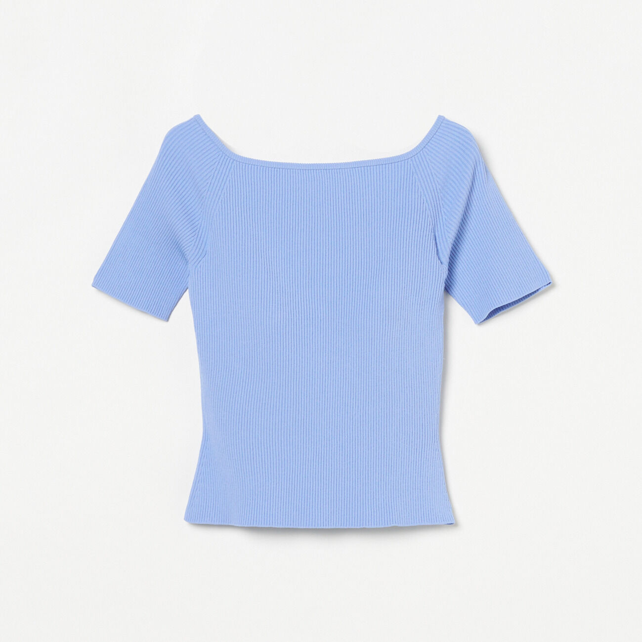  「NICENICE MOMENT OPEN SHOULDER SHELL」|Tシャツ・カットソー|スカイブルー