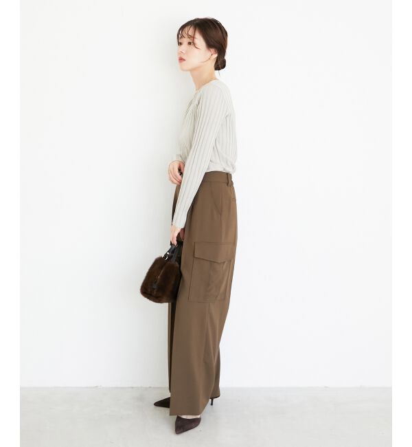  「センタープレスカーゴパンツ」|カーゴ|