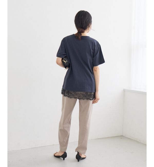  「ウォッシャブル麻混テーパードパンツ」|その他|