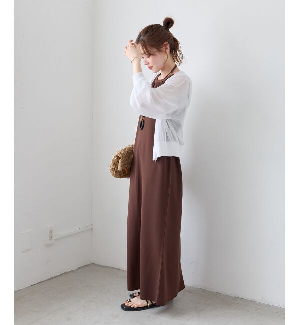  「《WEB限定》ノーマイルカットジャージータンクワンピース」|ワンピース|