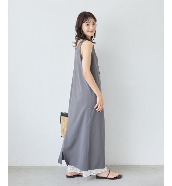  「《WEB限定》ノーマイルカットジャージータンクワンピース」|ワンピース|